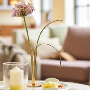 Klong Skott Shoot Bronze Double 1-Stem Vase Small Scandinavian MCM Broberg 11"